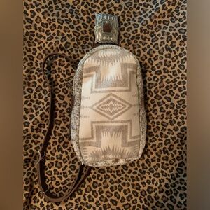 Pendleton & Leather Crossbody Sling Bag handmade purse